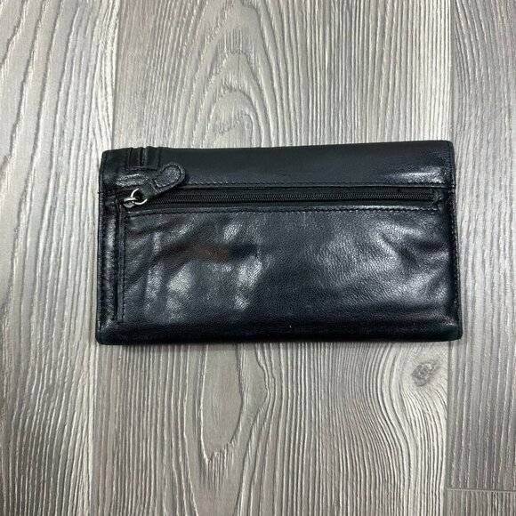 Dockers Black Leather Wallet with Card Holder - Picture 1 of 4